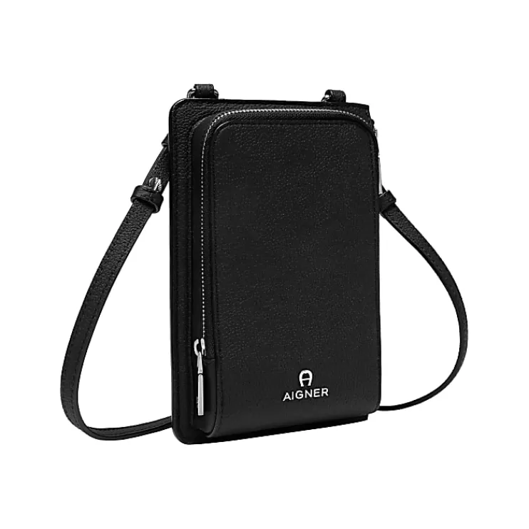 Phone Cases | Leather Accessories-Aigner Phone Cases | Leather Accessories Basics Phone Pouch with Strap