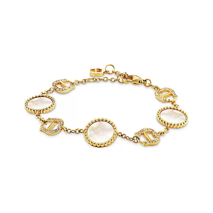 Jewelry-Aigner Jewelry Bracelet with A-Logo and round pendant