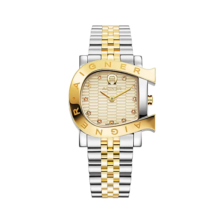 Watches-Aigner Watches Ladies' watch Massa Due silver-gold