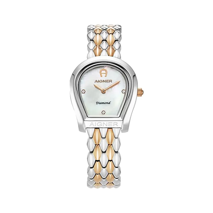 Watches-Aigner Watches Ladies watch BITONTO DIAMOND silver rosé