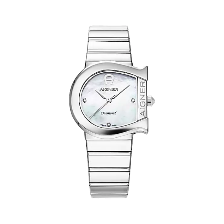 Watches-Aigner Watches Ladies watch MATERA DIAMOND silver