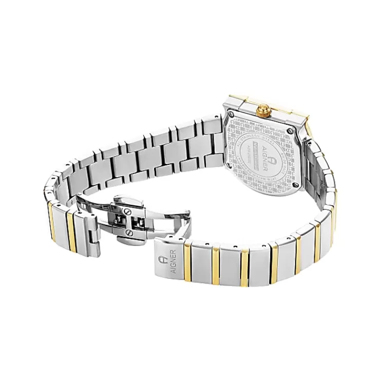 Watches-Aigner Watches Ladies watch MATERA DIAMOND silver-gold