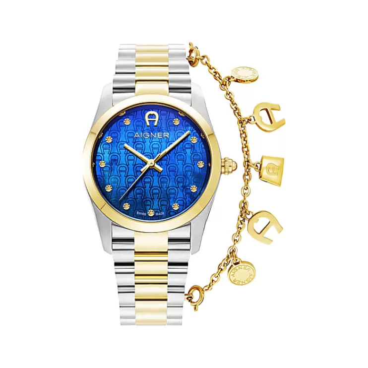 Watches-Aigner Watches Ladies watch Scafati gold-silver
