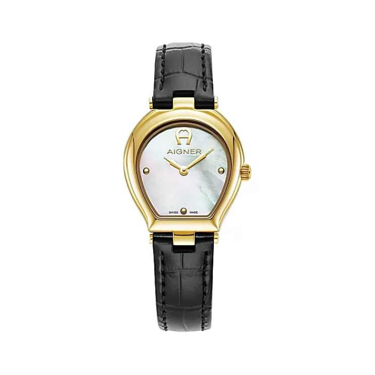 Watches-Aigner Watches Ladies watch Trani Black gold