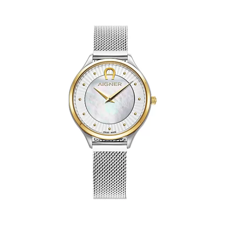 Watches-Aigner Watches Ladies watch Velletri silver-gold