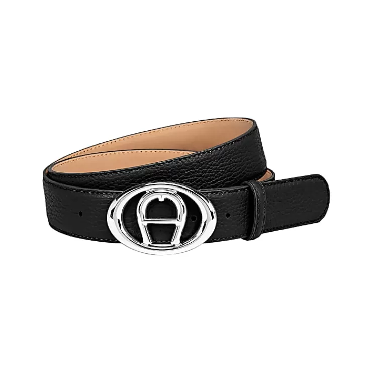 Belts-Aigner Belts Logo Belt 3.5 cm