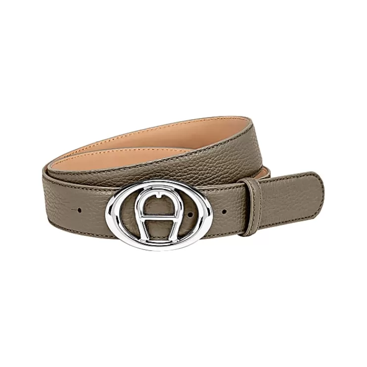 Belts-Aigner Belts Logo Belt 3.5 cm