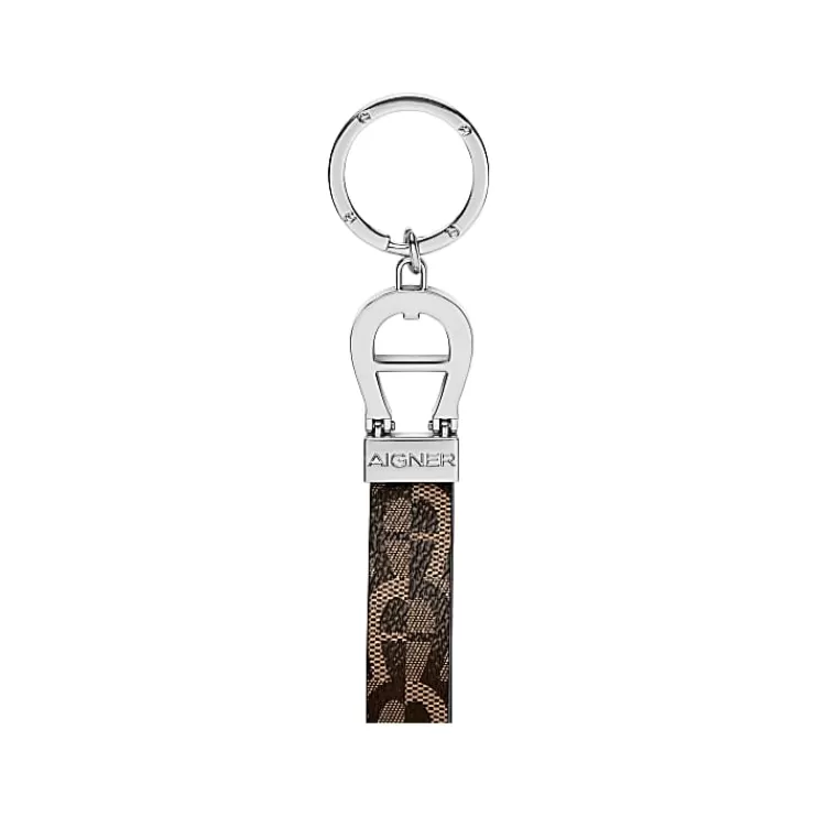 Keychains & Key Cases-Aigner Keychains & Key Cases Logo Keyring