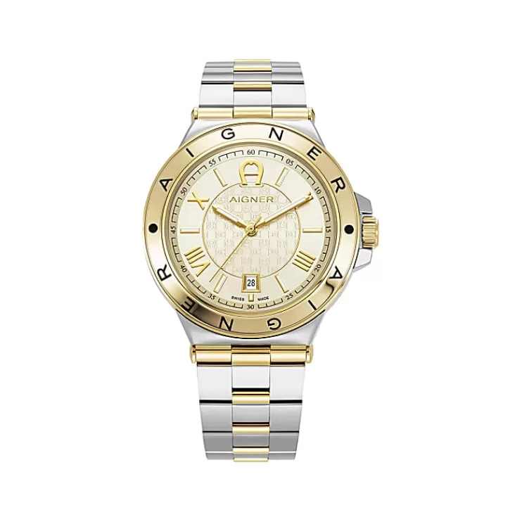 Watches-Aigner Watches Men's watch Trieste silver-gold