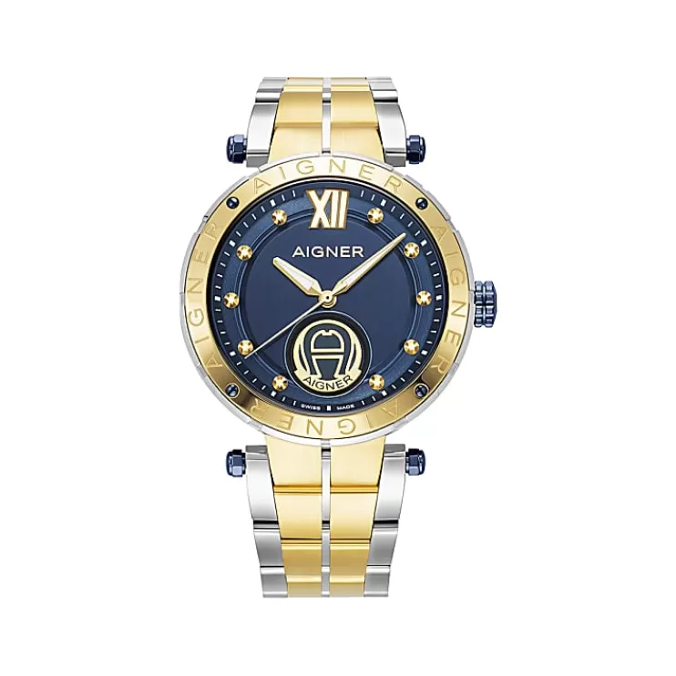 Watches-Aigner Watches Men's Watch Vigevano Gold Silver