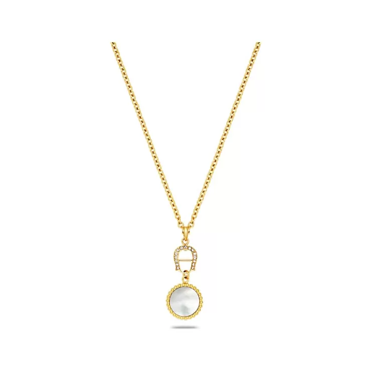 Jewelry-Aigner Jewelry Necklace with round logo pendant