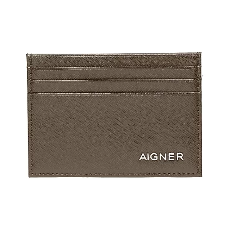 Wallets-Aigner Wallets Saffiano Card Case