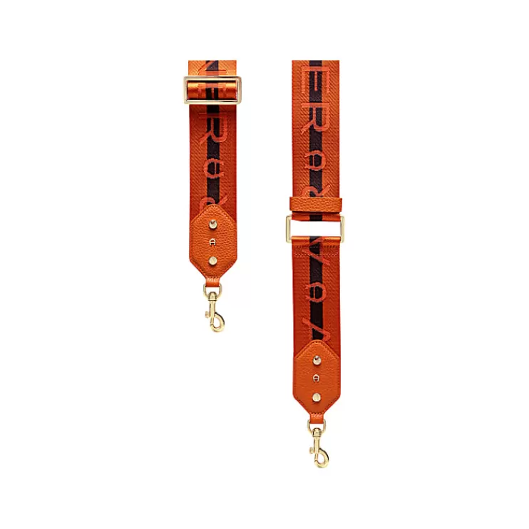 Straps | Leather Accessories-Aigner Straps | Leather Accessories Textile Shoulder Strap Logo